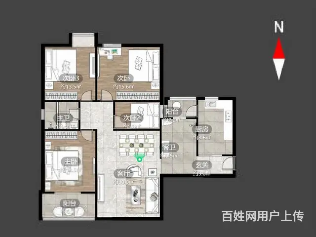 急卖！ 万达旁太湖明珠苑 中高楼层 采光好 南北通透 价可谈 - 图片 11