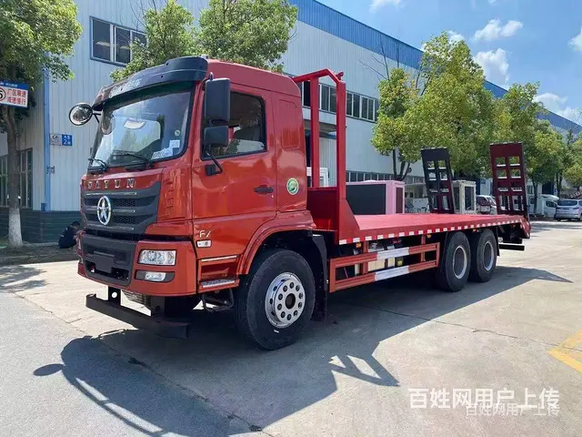 国六湖北大运后八轮平板拖车 平板运输车 货到付款 - 图片 5