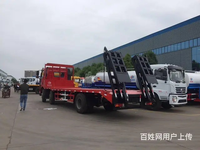 解放小三轴平板车 拖220中型挖机运输车 全国直销 - 图片 12