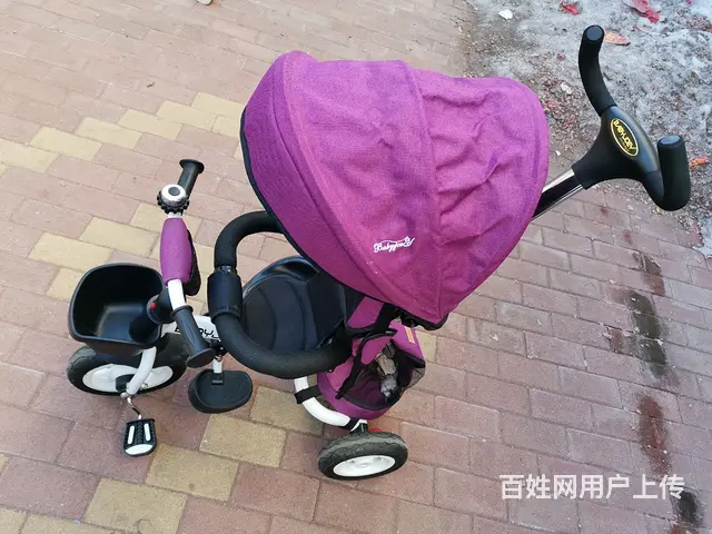 手推自骑儿童三轮车 - 图片 2