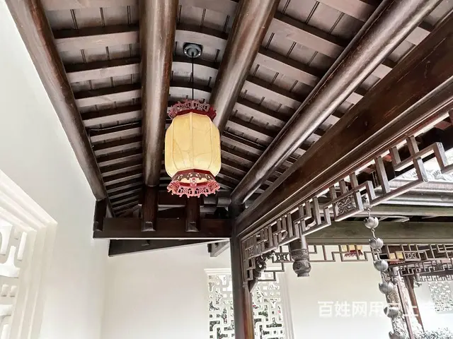 四川自贡中式四合院装修自家修建实木门 - 图片 5