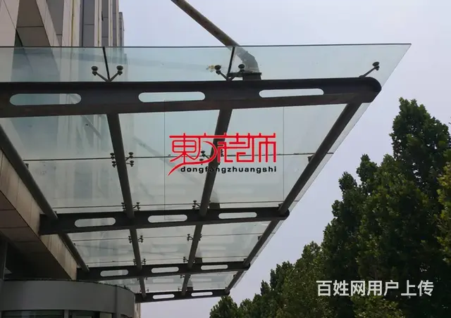 淄博玻璃幕墙钢结构点式幕墙玻璃雨棚阳光房铝合金门窗 - 图片 8