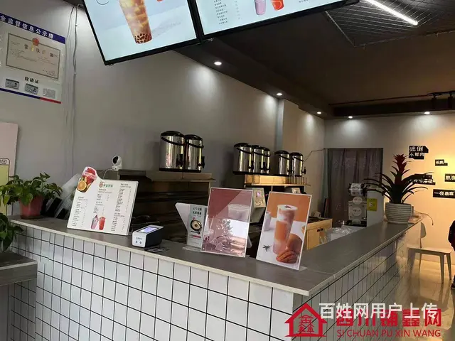 （四川铺鑫网）蓝湾国际30平奶茶店带品牌转让 - 图片 4