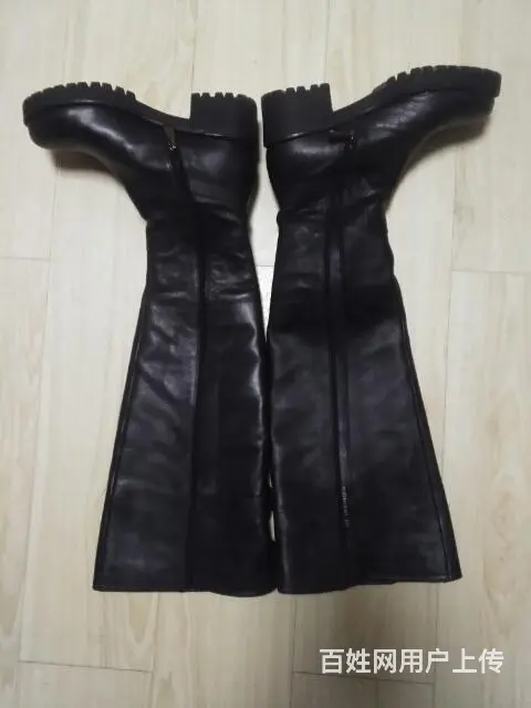 女式真皮皮靴 - 图片 4