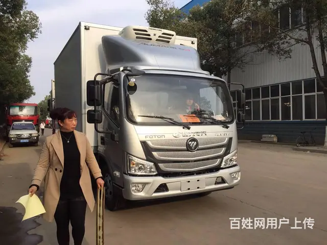福田蓝牌4.2米厢式 康明斯发动机肉钩车冷藏车 - 图片 2