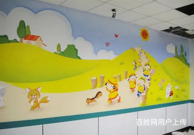 平果市幼儿园墙体手绘墙绘 - 图片 5