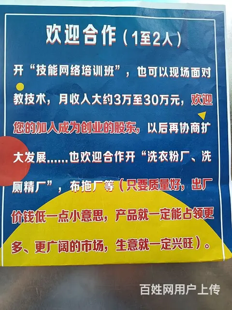 找合作开幼儿园和开“技能网络培训班”（1至2人） - 图片 1