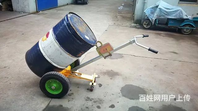 沈阳咬嘴油桶车 手推油桶搬运车 油桶倒料车油桶夹具 - 图片 1