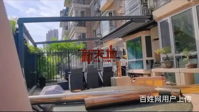 淄博遮阳棚户外折叠防晒防雨庭院雨棚电动遮阳棚阳光房 - 图片 9