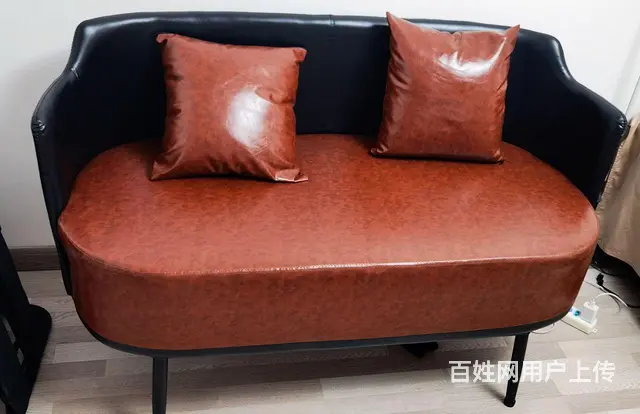 双人沙发床高坐皮时尚卡座 - 图片 1
