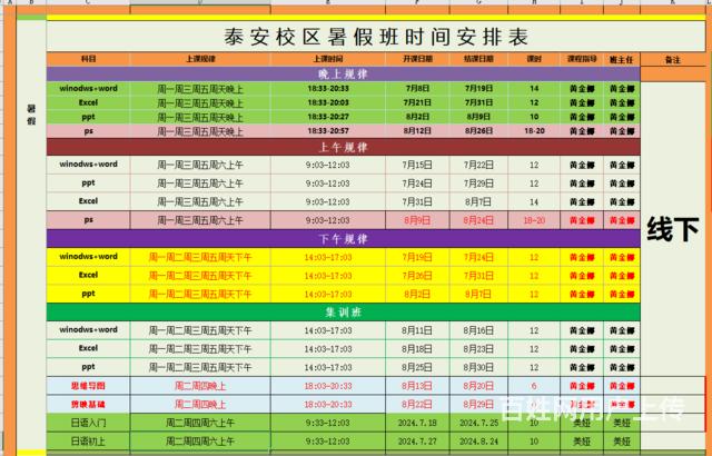 泰安暑期学习电脑办公ps剪映思维导图还是山慕培训的图片