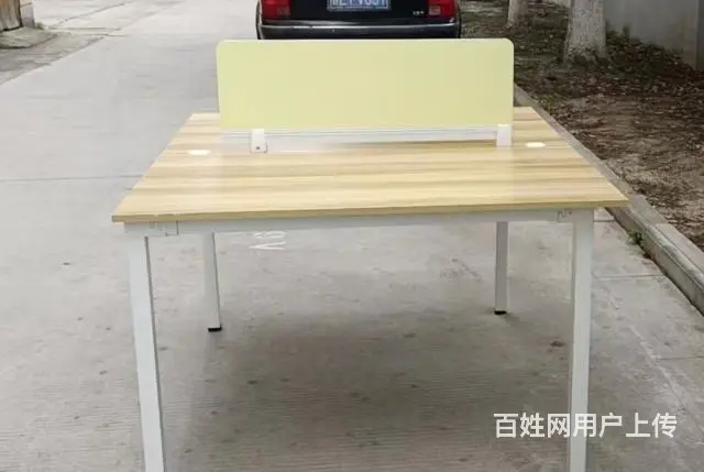 昆山双人电脑桌，办公桌，95新 - 图片 2