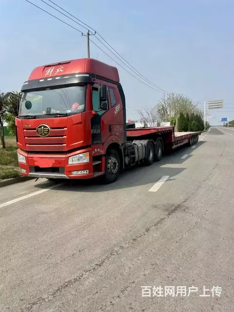 解放 半挂车 低平板 国5 - 图片