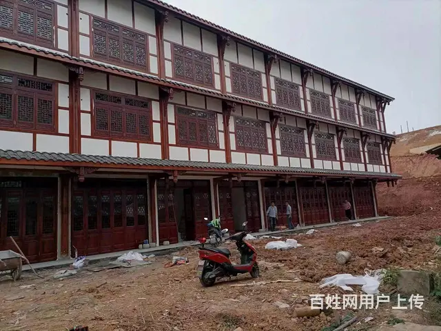 湖北宜昌中式花格木门实木雕花门窗 - 图片 7