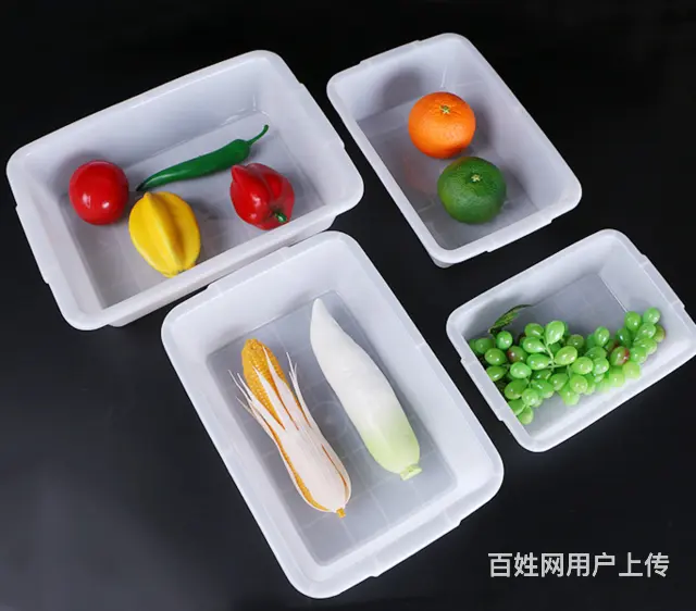 塑料零件盒冷冻盒塑料箱快递周转筐折叠筐EU箱物流箱 - 图片 9