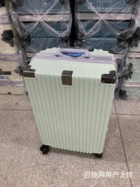 20寸铝框拉杆箱行李箱万向轮密码箱 - 图片 6