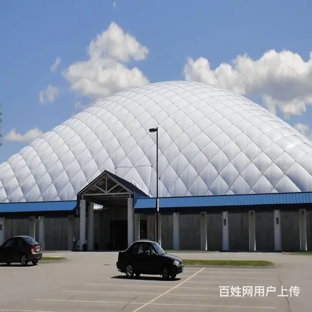 充气室内篮球场 气膜体育场馆 大跨度空间 智能控制 - 图片 1