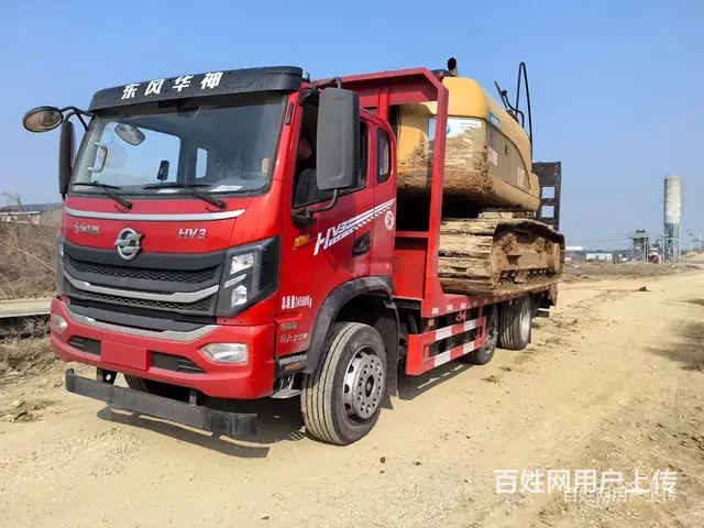 淮南东风华神前二后六平板车 跑高速专用17吨不超挖机拖车 - 图片 11