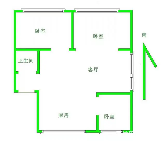 科区平安东区17号楼 普通住宅 简单装修 - 图片 1