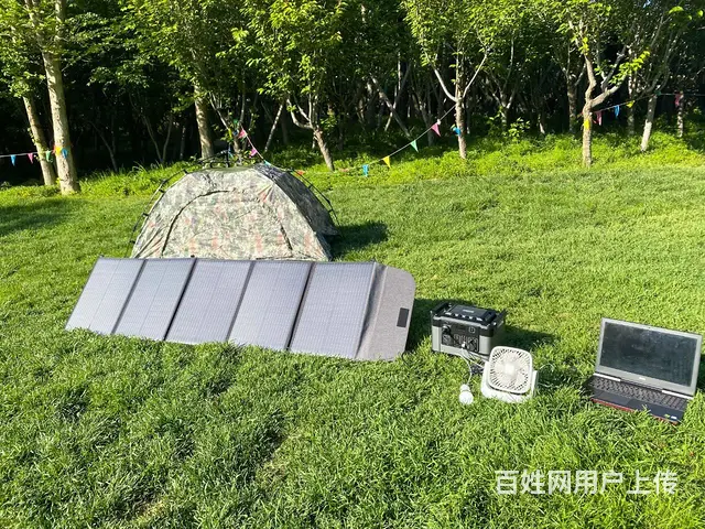 大功率的200W太阳能折叠包 户外电源便携充电板光 - 图片 3