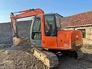 低价贱卖闲置纯土方工地机日立70二手挖掘机全车原版
