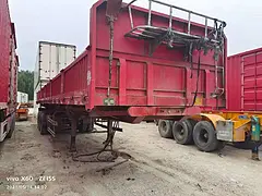 13米标车侧翻半挂车 原车手续 梁山二手半挂车