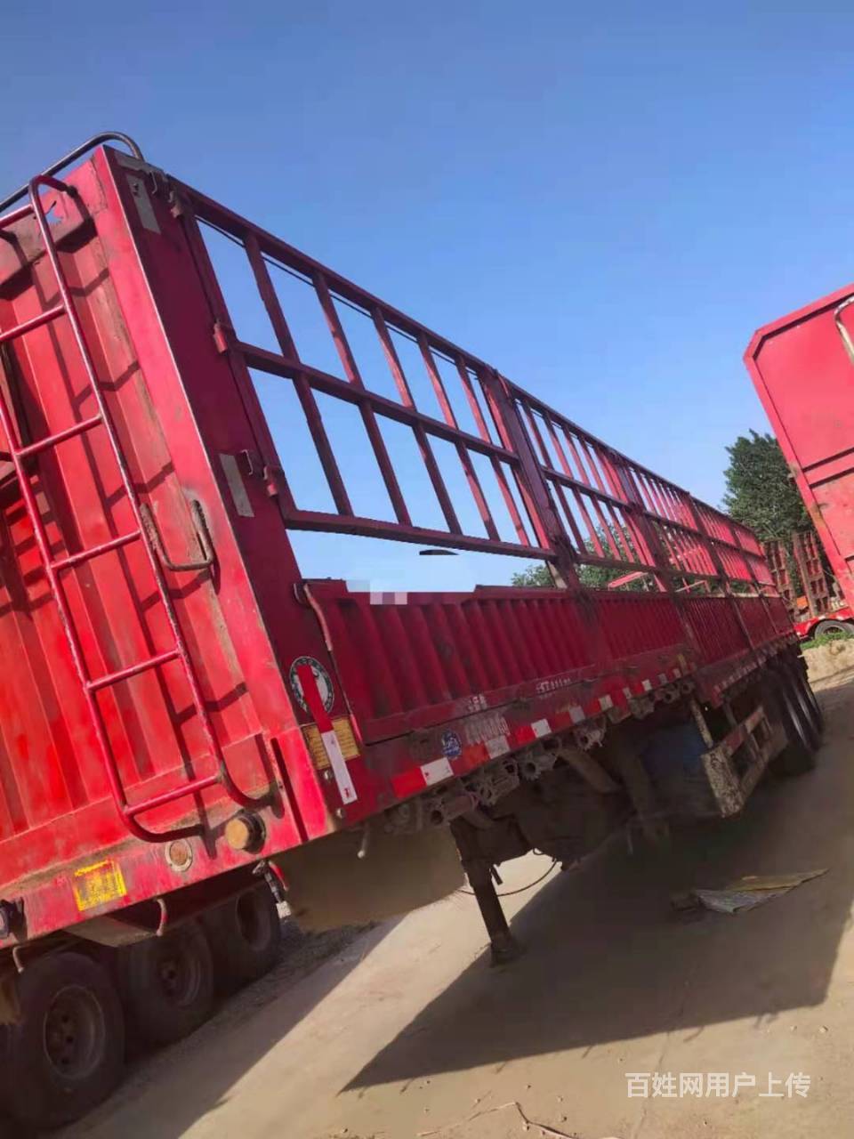 二手13米高低板花栏半挂车 二手13米花栏半挂车