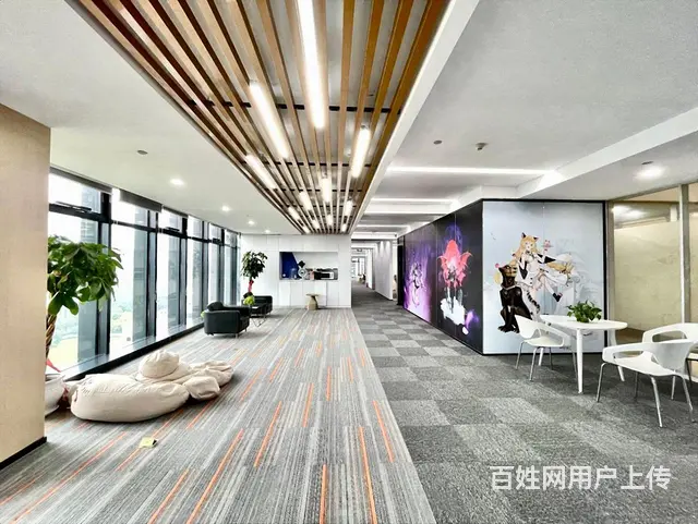 滨江甲级写字楼一线江景豪华装修办公室 不要转让费 带家具 - 图片 7