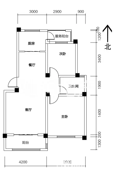 贰拾陆万买万达旁城市之心 毛坯两室 业主生意周转急售还价就卖 - 图片 8