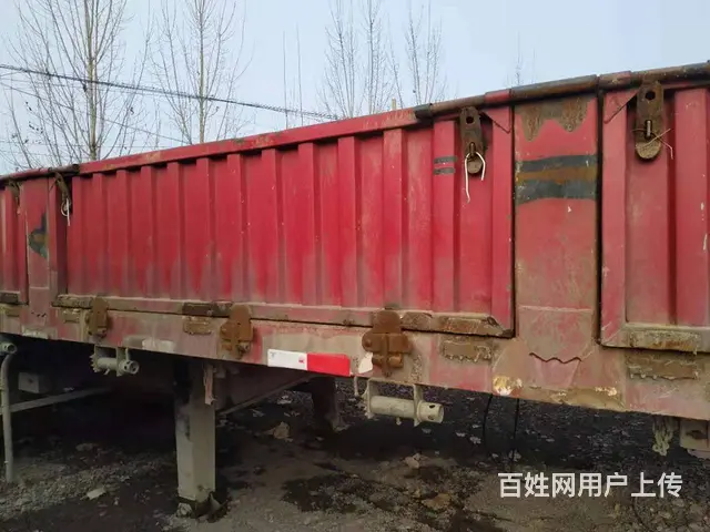 出售二手标箱侧翻半挂车 广东富华桥 带桥带轮胎 - 图片 5