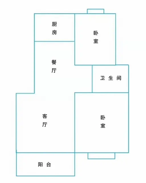 泉城花都(A区)2室2厅1卫 - 图片 9