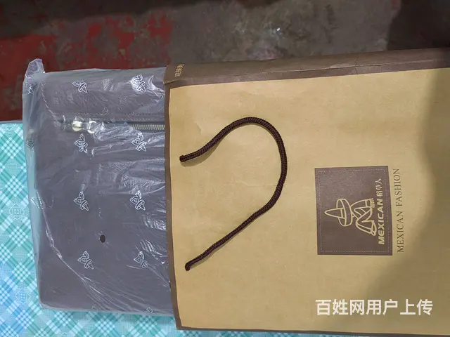 稻草人皮包，棕色全新，别人送的礼物，自己用不上。 - 图片 3