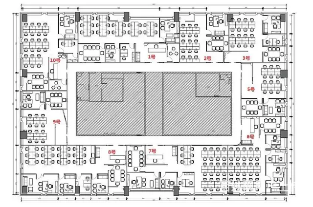 新都传化润锦大厦314平精装带家具出租 - 图片 9