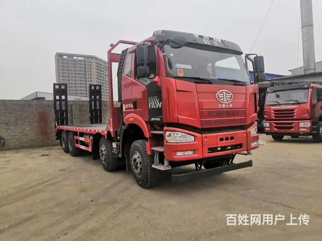 榆林厂家直销解放四桥挖机平板车40吨挖掘机拖车 - 图片 4