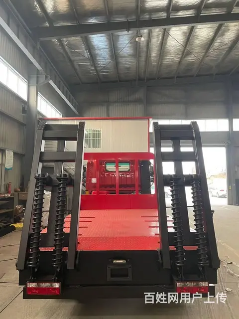 重汽王牌新规蓝牌挖机平板拖车 蓝牌挖机板车生产厂家 - 图片 4