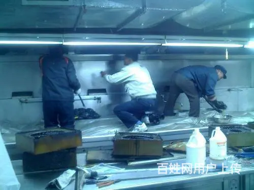 昆山市锦溪酒店饭店油烟机清洗公司 油烟管道清洗 - 图片 3
