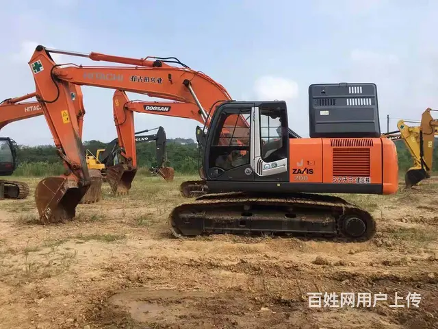 精品二手挖掘机日立200纯土方挖掘机手续齐全 - 图片 1