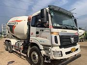 18年大14方二手欧曼搅拌车375马力国五后八轮