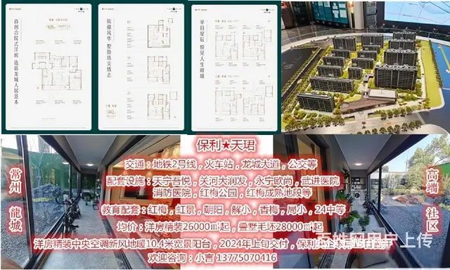 D铁口天宁红梅主芯保利天珺洋墅双公园火车站精装均26000起 - 图片 1