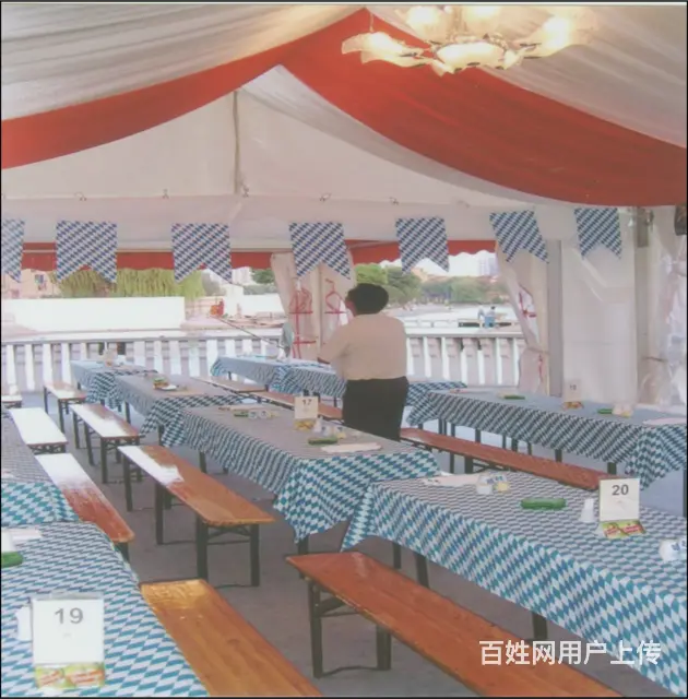 大型户外酒席宴会篷房 个性化定制 户外设备租赁提供 - 图片 1