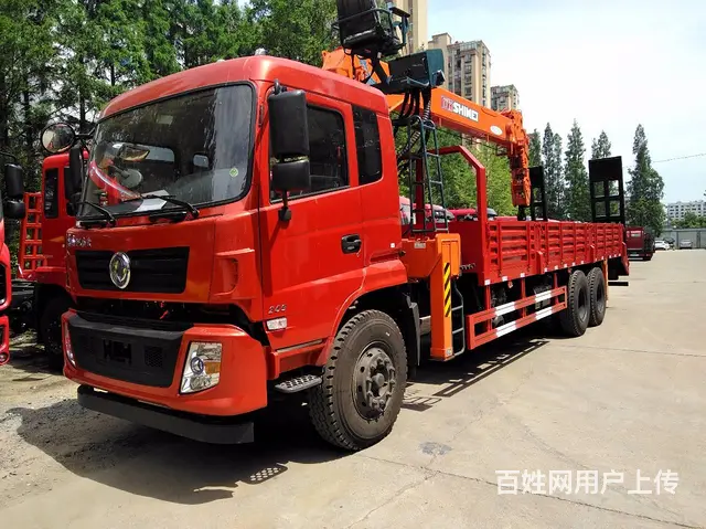 12吨东风随车吊挖机平板运输车 - 图片 1