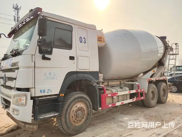 定西特价国五二手豪沃后八轮搅拌车16方 原版车况 - 图片 3