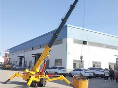 5吨小型蜘蛛吊 履带可伸缩起重机 遥控操作 双节腿