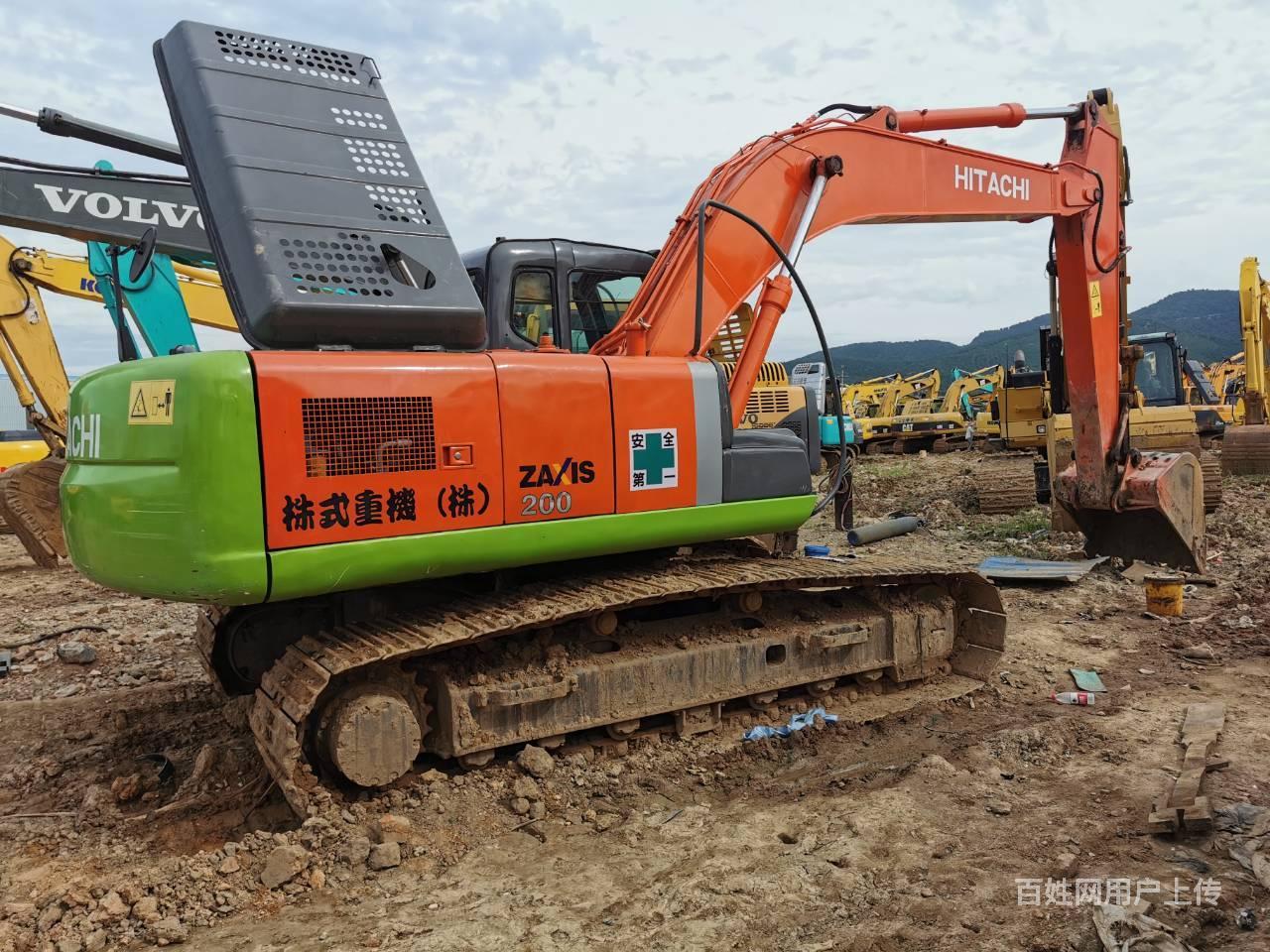 精品日立200二手挖掘机 手续全 质保一年 包干活