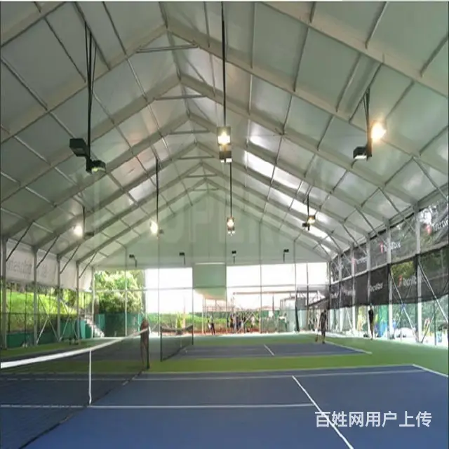 篮球场顶棚覆盖 蓝球场顶棚搭建 铝合金结构球场 - 图片 3
