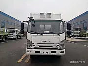 忻州 蓝牌庆铃4.2米冷藏车 配进口冷机带肉钩