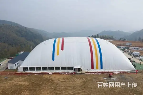 充气膜厂家，羽毛球气膜训练馆，体育馆膜结构工程设计 - 图片 1