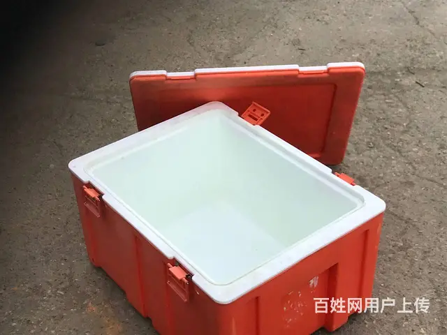 塑料折叠筐美团筐双色颠倒箱零件盒塑料保温箱单冻器 - 图片 6