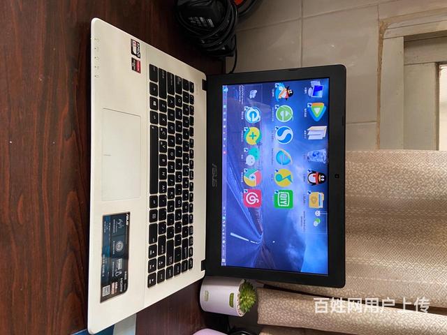 华硕白色笔记本电脑x452成色不错配置4g运行
