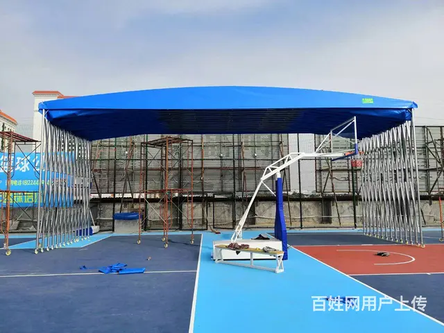 大型仓库棚停车棚物流棚膜结构景观棚夜宵烧烤棚仓库棚 - 图片 12